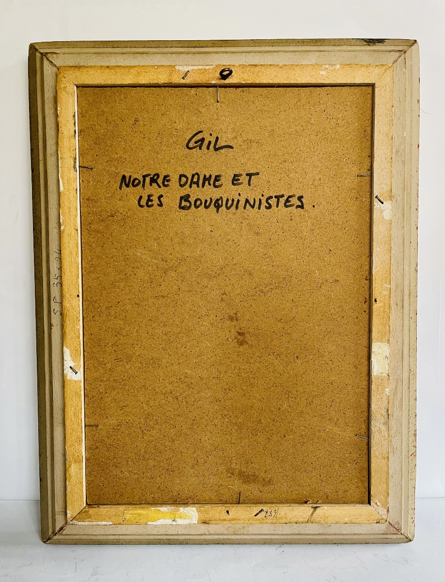 Peinture Notre Dame et les bouquinistes - GIL-photo-4